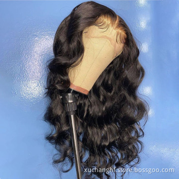 Fast Shipping 180% Density Virgin Brazilian 4x4 Lace Closure Human Hair Wig Silky Straight Wigs with Closure for Black Women
